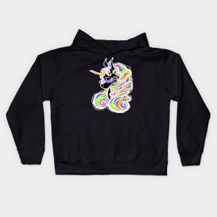 Halloween Night Unicorn Kids Hoodie